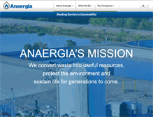 Tablet Screenshot of anaergia.com